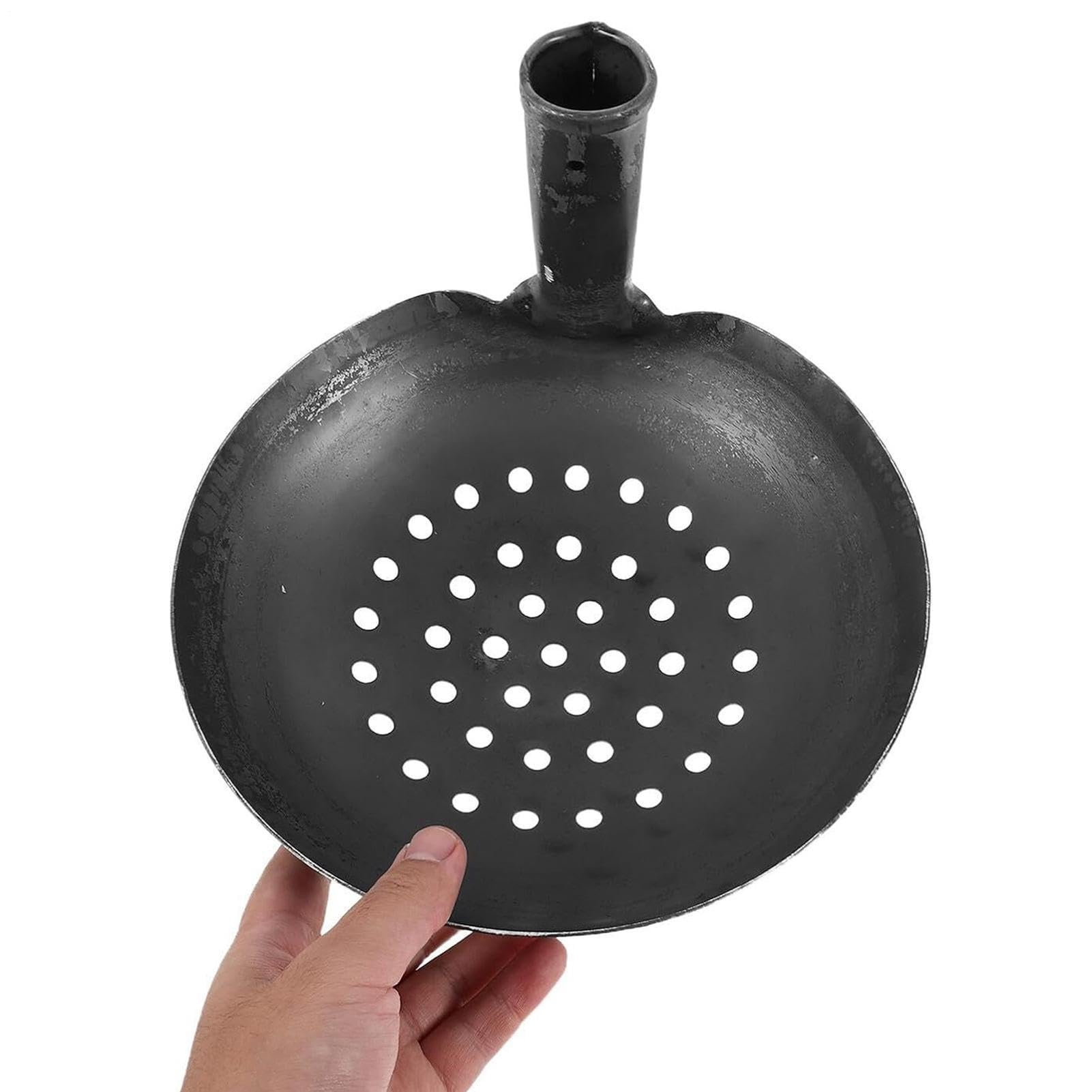 Pala de de metal, pala de acero resistente de 15 cm de ancho, herramienta de limpieza de barras, pala de eliminación de desechos y hojas al aire libre, adecuada para mantenimiento de