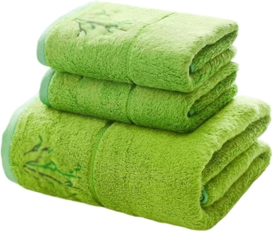 3PCS Fiber Bath Towel Set Thick Home Soft Quick Absorption Hand Towel