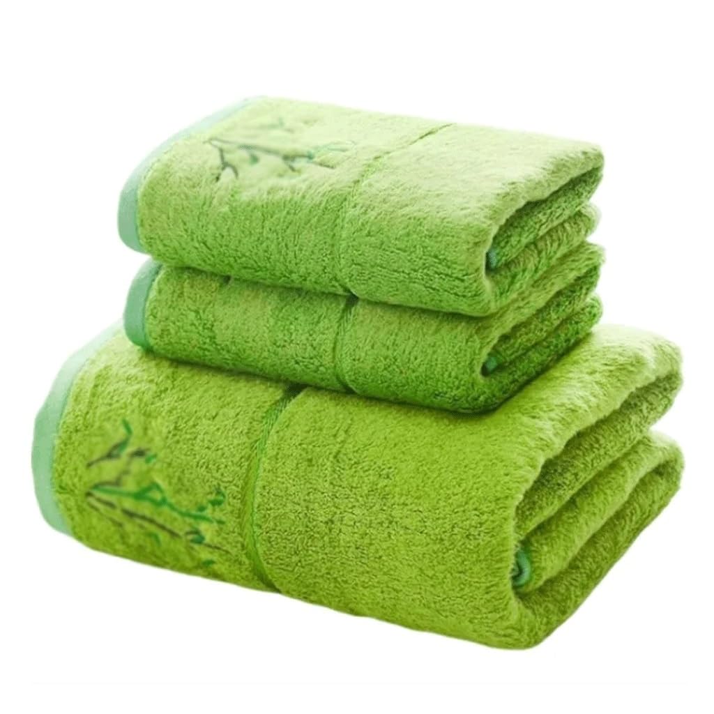 Juego de toallas de baño de 3 piezas de fibra de absorción rápida para el hogar
