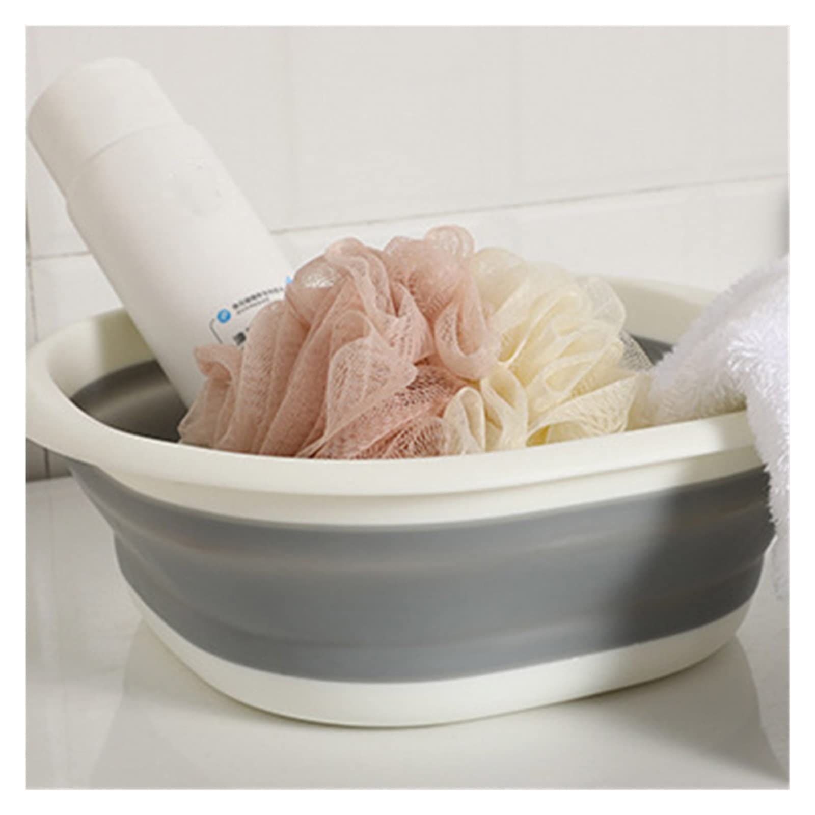 Secchio per mocio Bacinella Pieghevole Cucina Piccoli Oggetti Forniture per Campeggio Articoli per la casa Pulizia della casa Vasca per bucato Pieghevole Ciotola per Lavaggio Beni durevoli