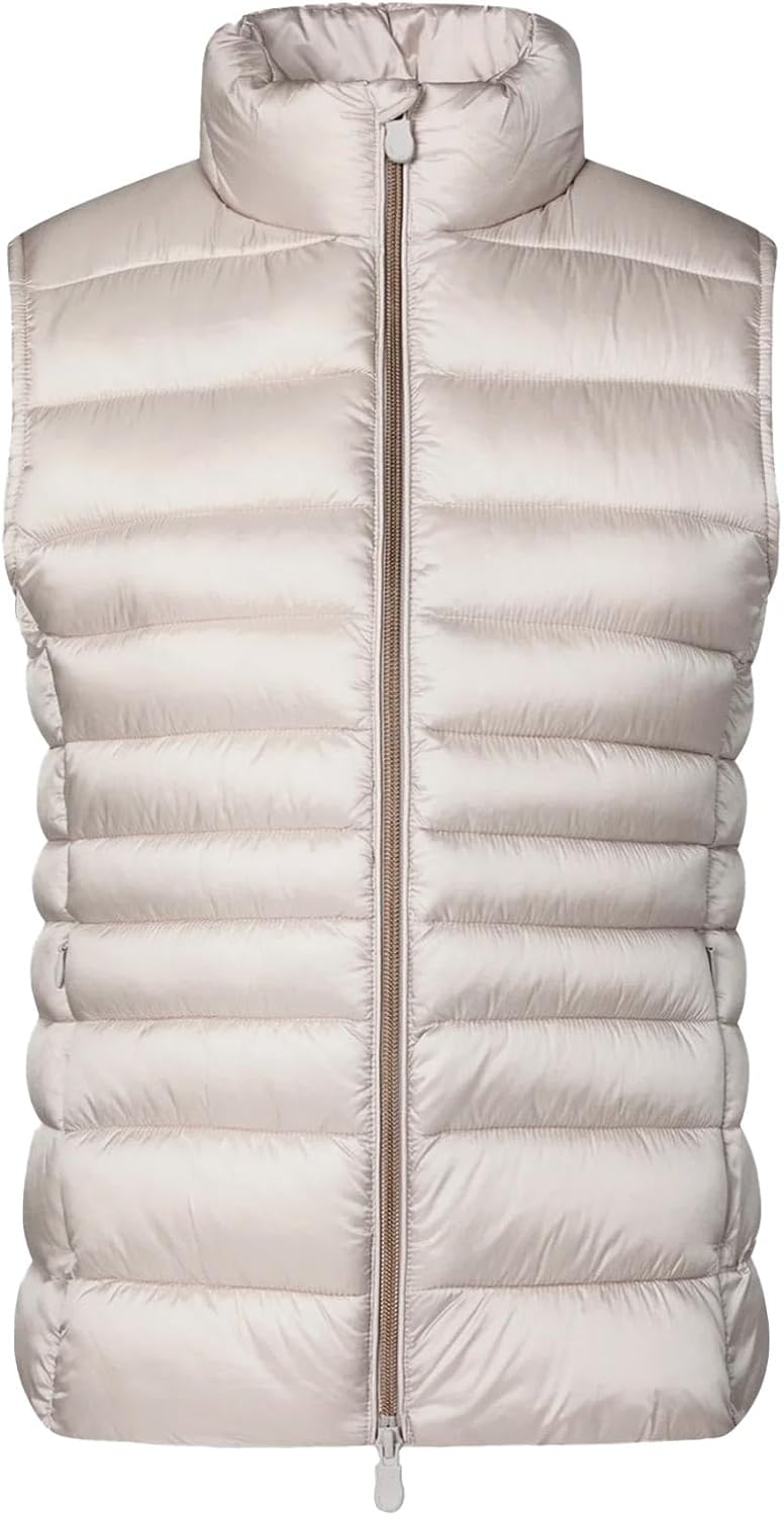 SAVE THE DUCK Women's Lynn Puffer Vest, Animal-Free Down Insulated Padded Water-Repellent Quilted Casual Winter Outdoor Vest
