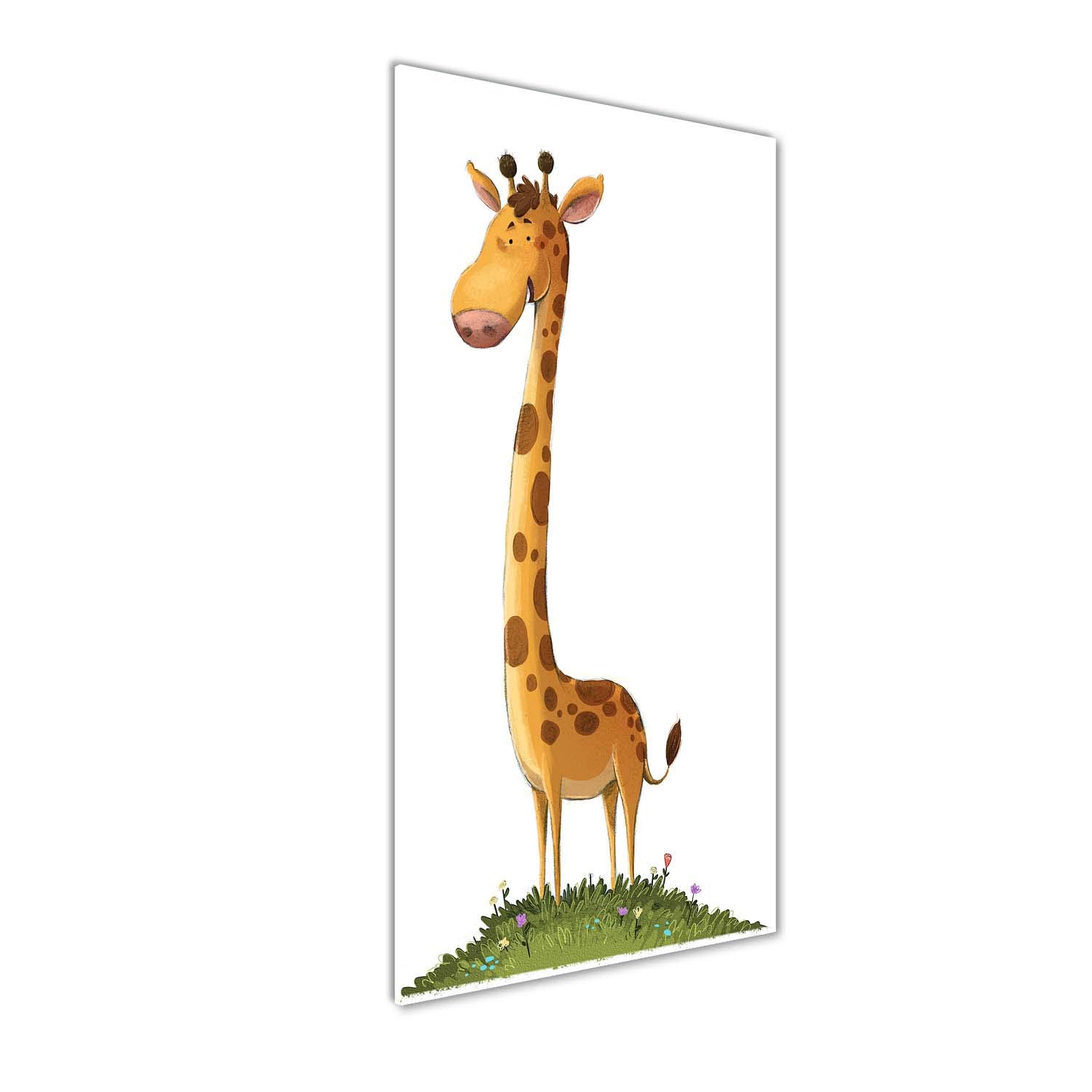 Tableaux pour la mur girafe orange Tulup en verre acrylique 50x125 cm