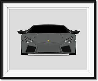 Lamborghini Reventon (2007-2009) Inspired Poster Print Wall Art Decor Handmade (Unframed)