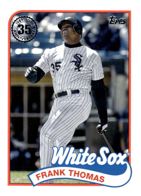 ThomasKong サイン会　特典カード　フォトカード Amazon.com: 2024 Topps 1989 Baseball #89B-89 Frank Thomas Chicago