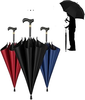 【老人に優しい杖傘】長傘 杖の傘 晴雨兼用 【8本骨 直径106cm 】ステッキ傘 高齢者 杖と傘 完全遮光 UVカット 日傘 レディース メンズ 超軽量 雨傘 梅雨対策 丈夫 超撥水 歩行杖傘 おしゃれ 旅行 登山 通勤 晴雨兼用雨用