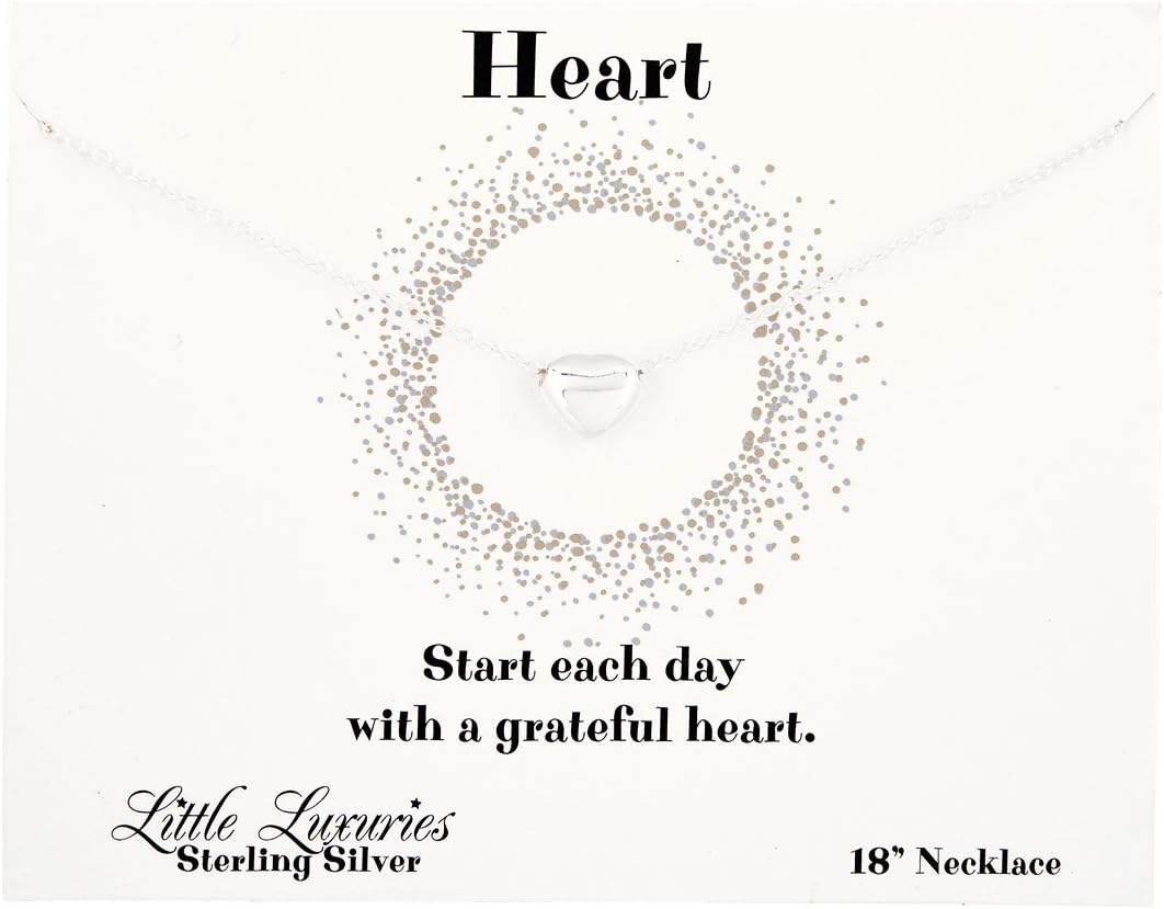 Little Luxuries (TM) Sterling Silver 18 inch Necklace - Heart