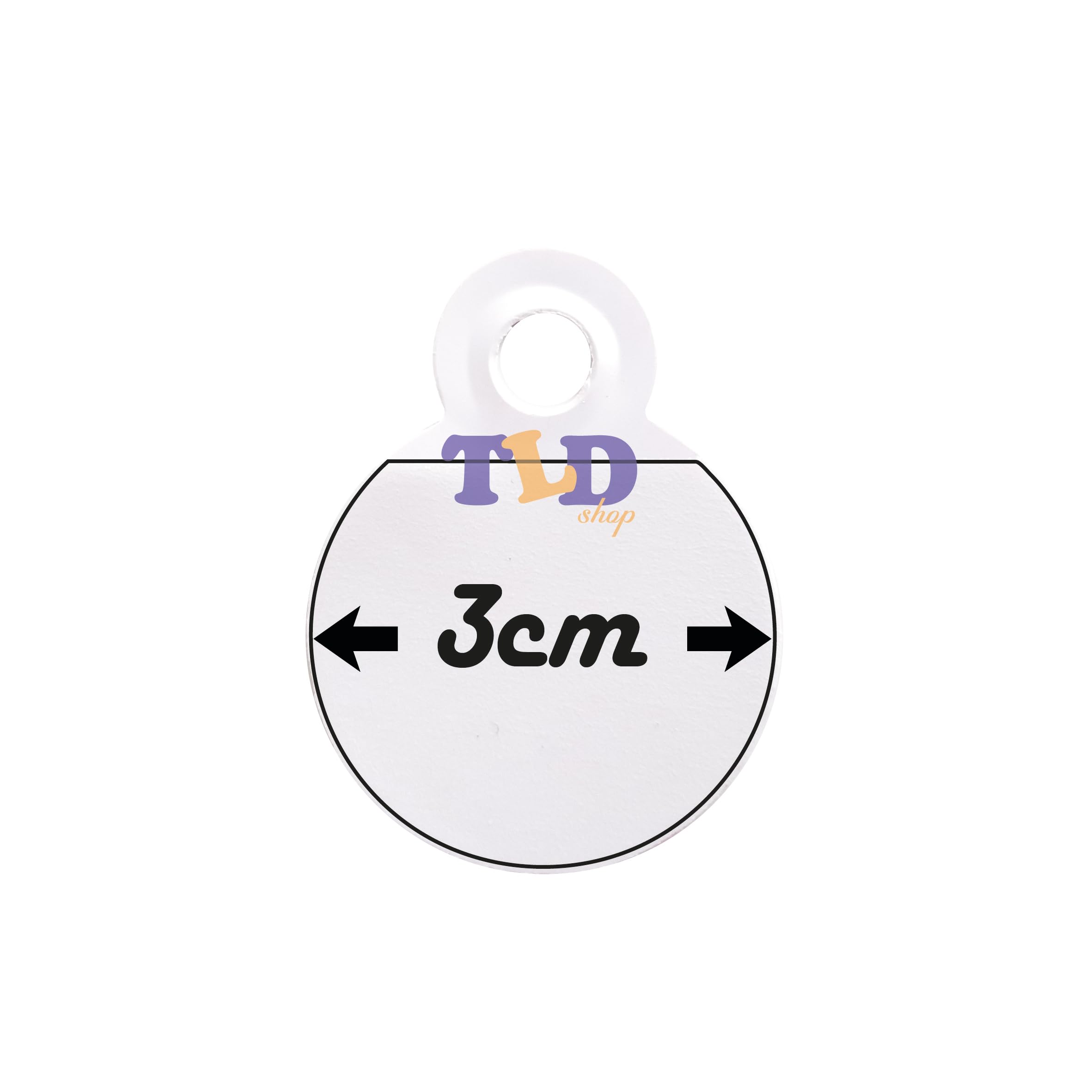 Attaccaglie Di Carta ZENZERO - Forma Tonda, Bianco Con Gancio Metallico, Confezione Da 12 Pezzi - Foto 5