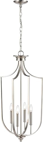ML Lighting 4-Light Pendant Light Brushed Nickel