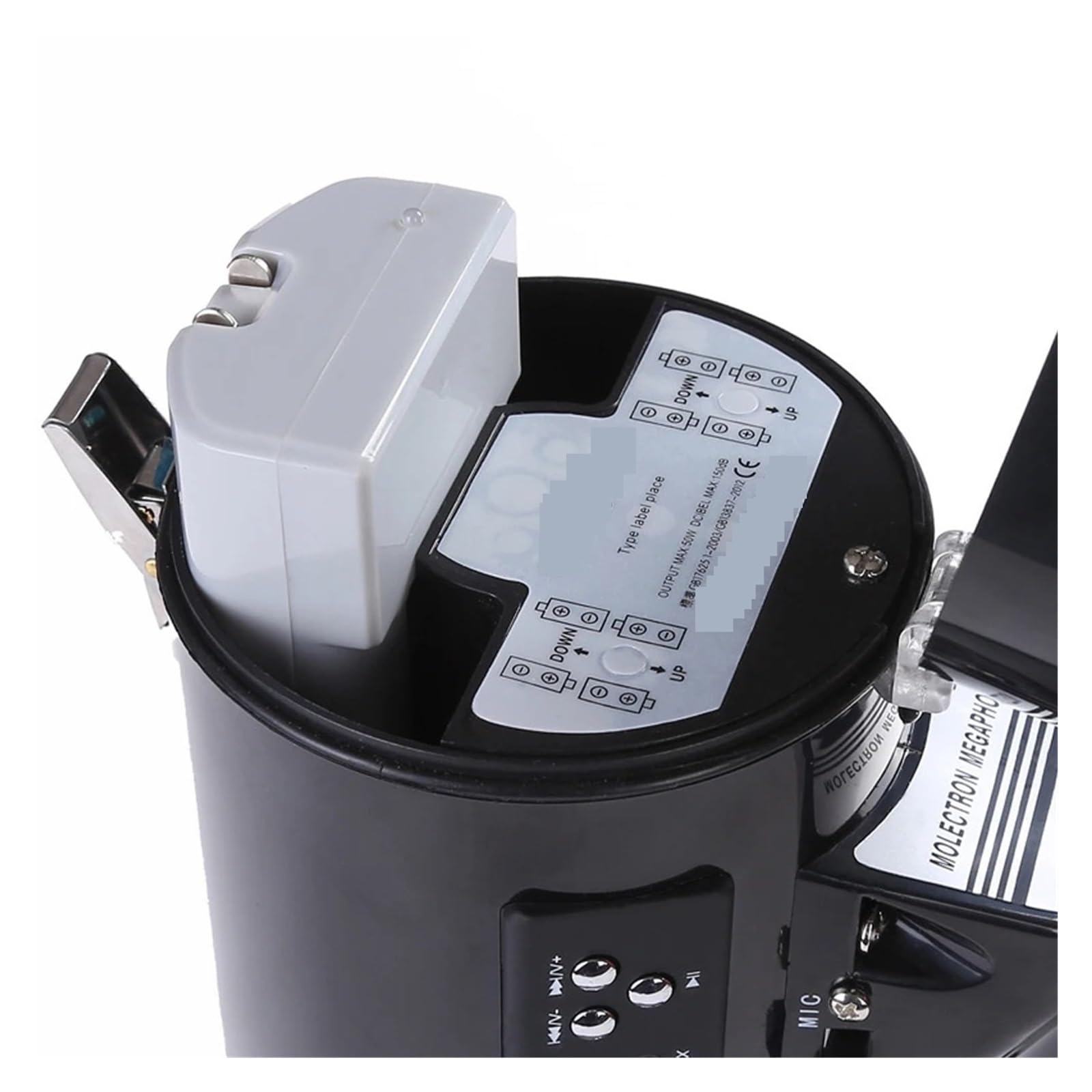 Amplificador de voz, Megáfono Portátil De 50W, Guardia De Seguridad Portátil, Altavoz TF USB, Guía De Viaje, Amplificador De Voz For Enseñanza De Voz