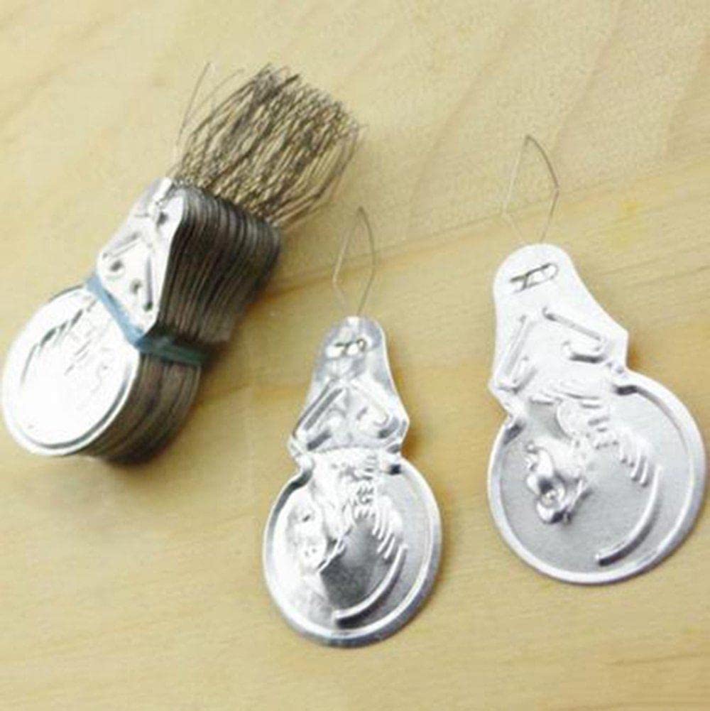 SHAPERME 50 PCS Needle Threader Bow Wire Needle Threader Tool for Sewing Insertion Stitch Craft