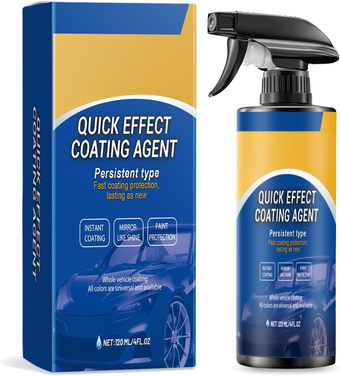 Advanced Car Quick-Acting Coating Agent Spray for Vehicles, Multifunctional Car Restore Spray, Oil Film Emulsion Glass Cleaner, Quickly Coat Cars Wax Polish， Sprays Waterless Wash — view 6