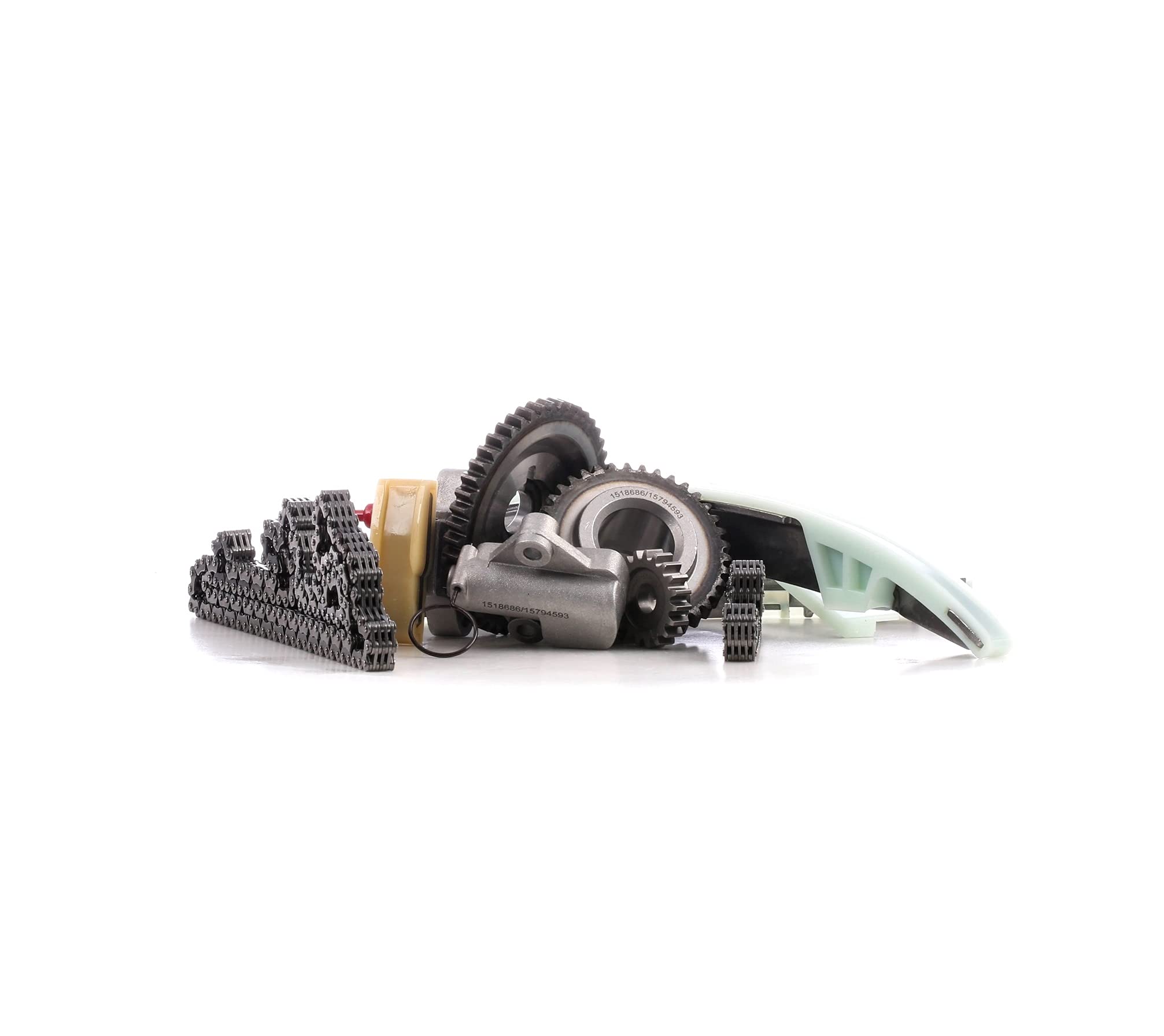 RIDEX 1389T2464 Kit catena distribuzione senza guarnizioni con ingranaggio per albero a camme per albero primario (pompa olio) Compatibilità con RENAULT Clio 3 Hatchback BR0/1, CR0/1