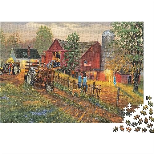 Puzzle 1000 pièces en bois anti-stress pour adulte et jeune style européen