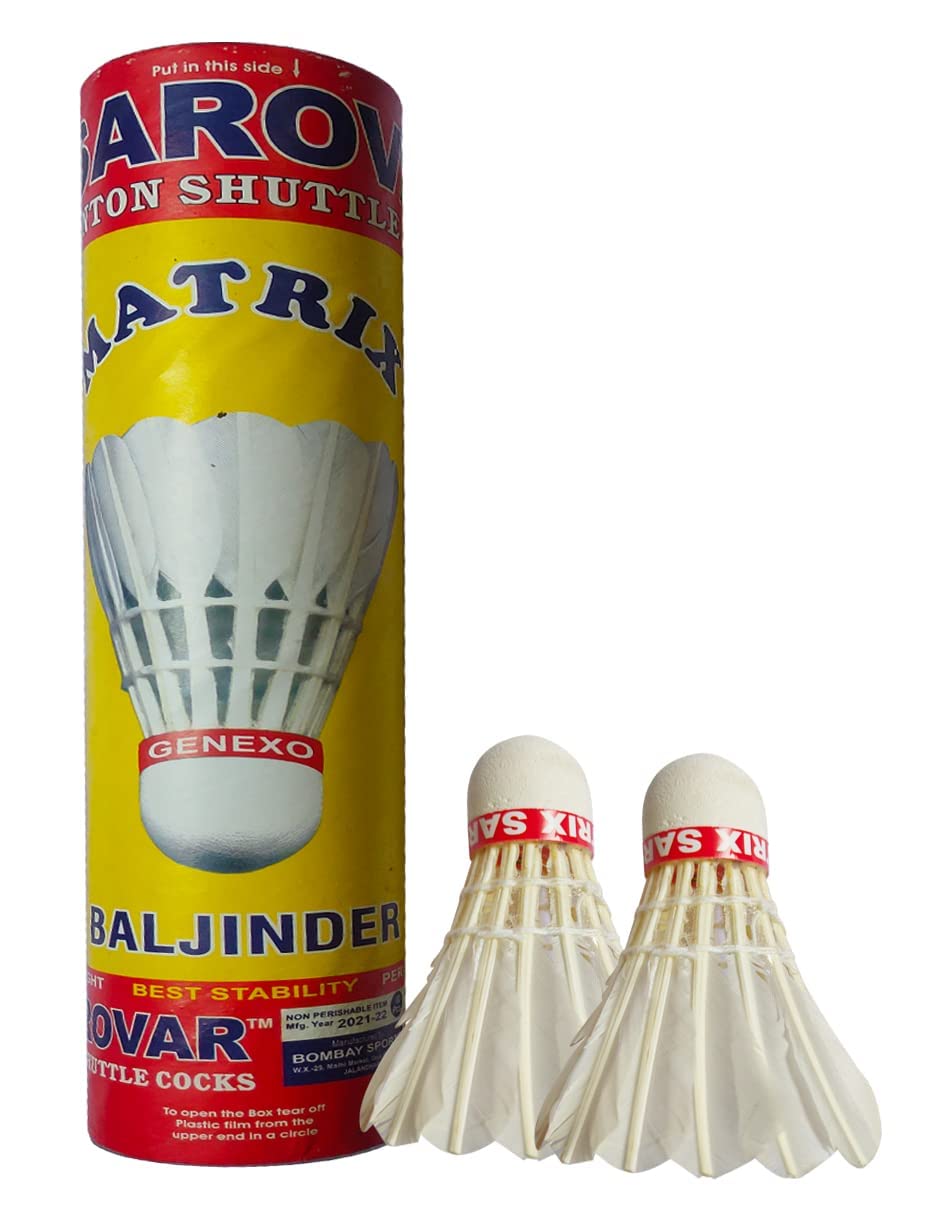 Rioff® Shuttlecock Badminton Shuttlecock Duck Feather Shuttlecock (Red) Pack of 10 (B09V4H913W) Amazon Price History, Amazon Price Tracker
