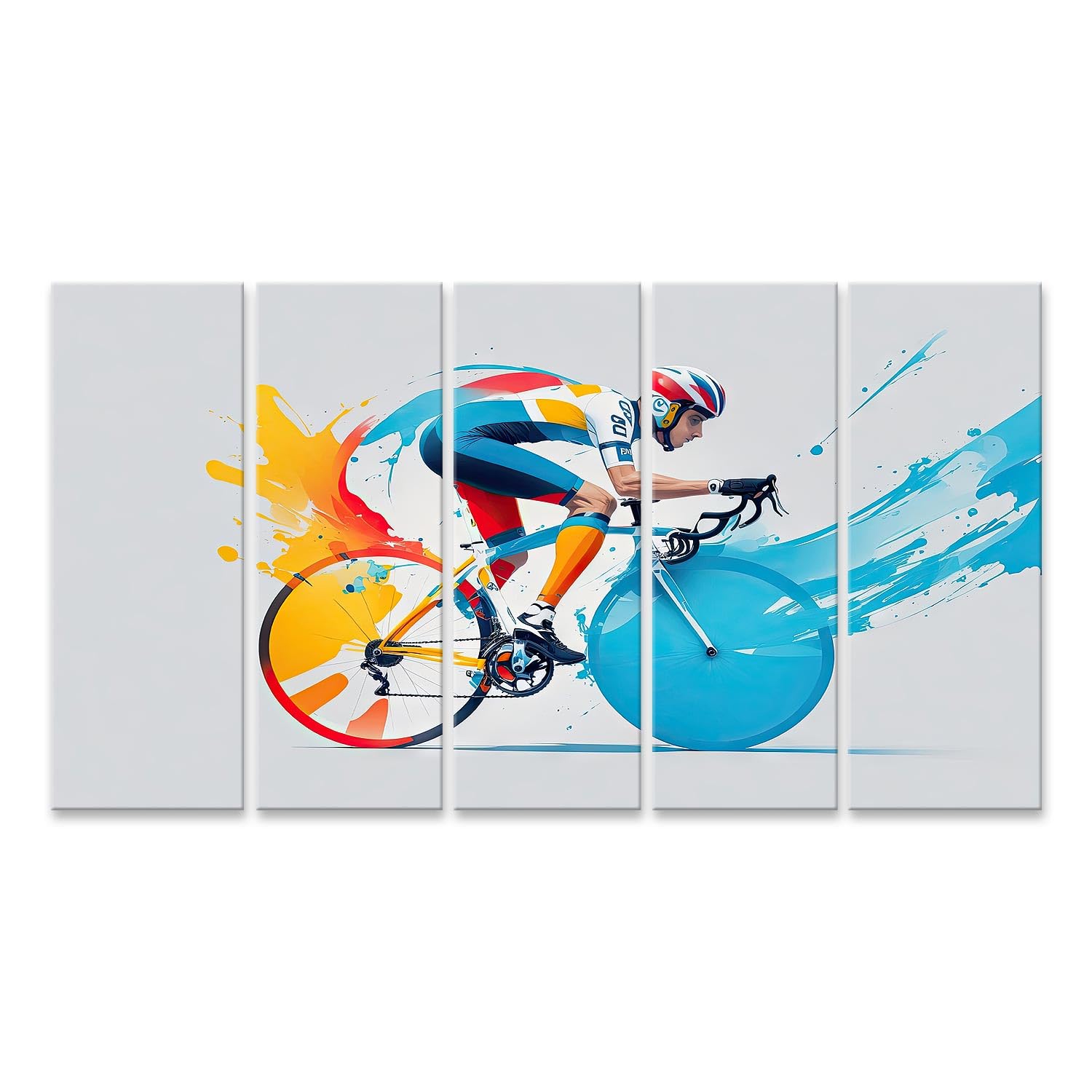 islandburner Quadro su tela colorato Ciclismo Opera d'arte Poster da parete