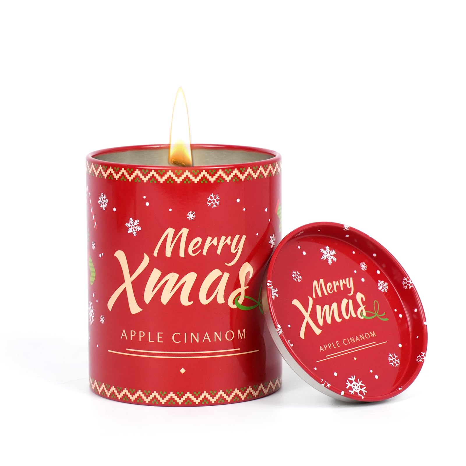 Christmas Candle, Christmas Scented Candle for Home, 10oz Winter Holiday Scented Candles Up to 50Hours Burning, Soy Candles Gift, Christmas Gifts, Birthday Gifts for Women