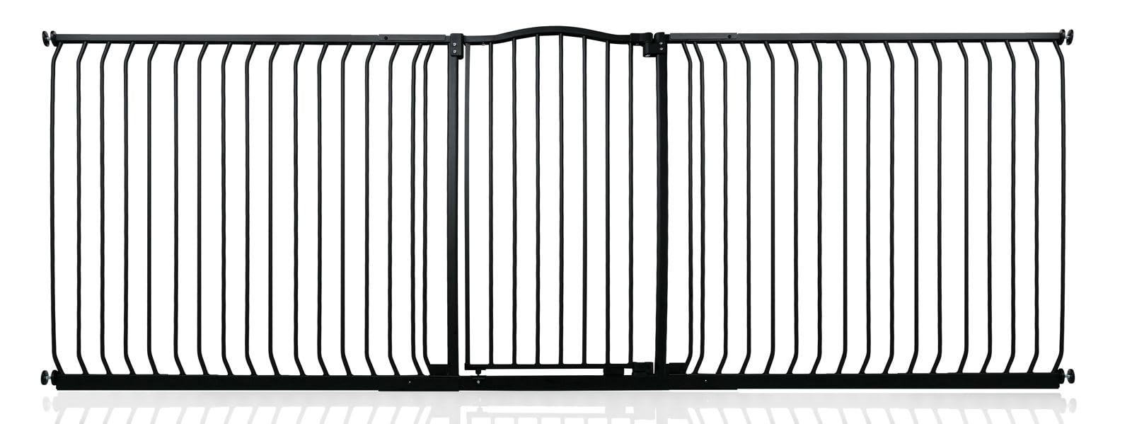 (Matt 271Cm - 280Cm) Extra Tall Curved Top Gate Black Safetots