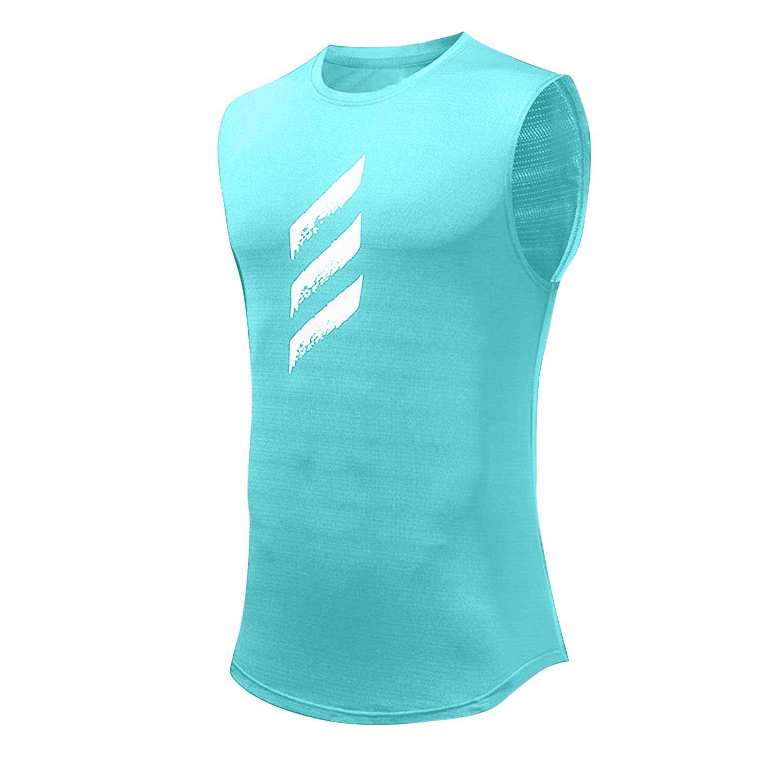 Débardeur Homme Tee-Shirt sans Manche Teeshirt Décontracté Été T-Shirts Impression Musculation Tshirt Doux Léger Mode Tee Shirt Manches Courtes Extensible Quotidien Vêtements