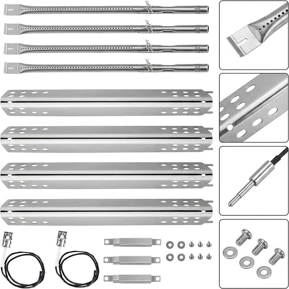 4 per tubi Bruciatore Acciaio per Charbroil Grill 4 per tubi | Acciaio , resistenza alte temperature, anti-ruggine, lunga durata, 4 inclusi