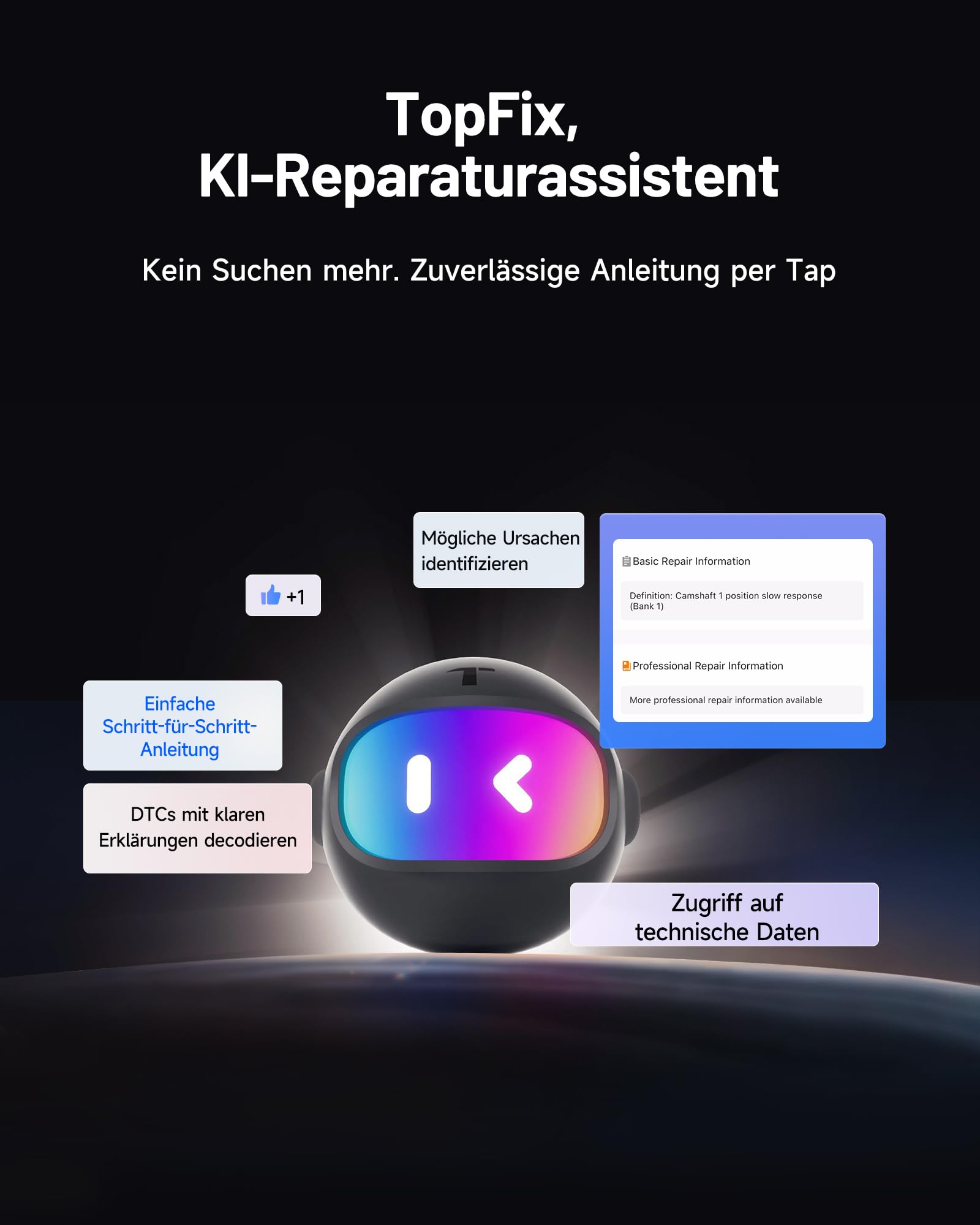 TOPDON TopScan Master OBD2 Diagnosegerät Bluetooth, Bidirektionale/Aktiver Test, Wireless Alle Systeme für iOS & Android, 30+ Reset-Diensten, CAN-FD&DoIP, FCA/Nissan/Renault SGW, KI-Unterstützung