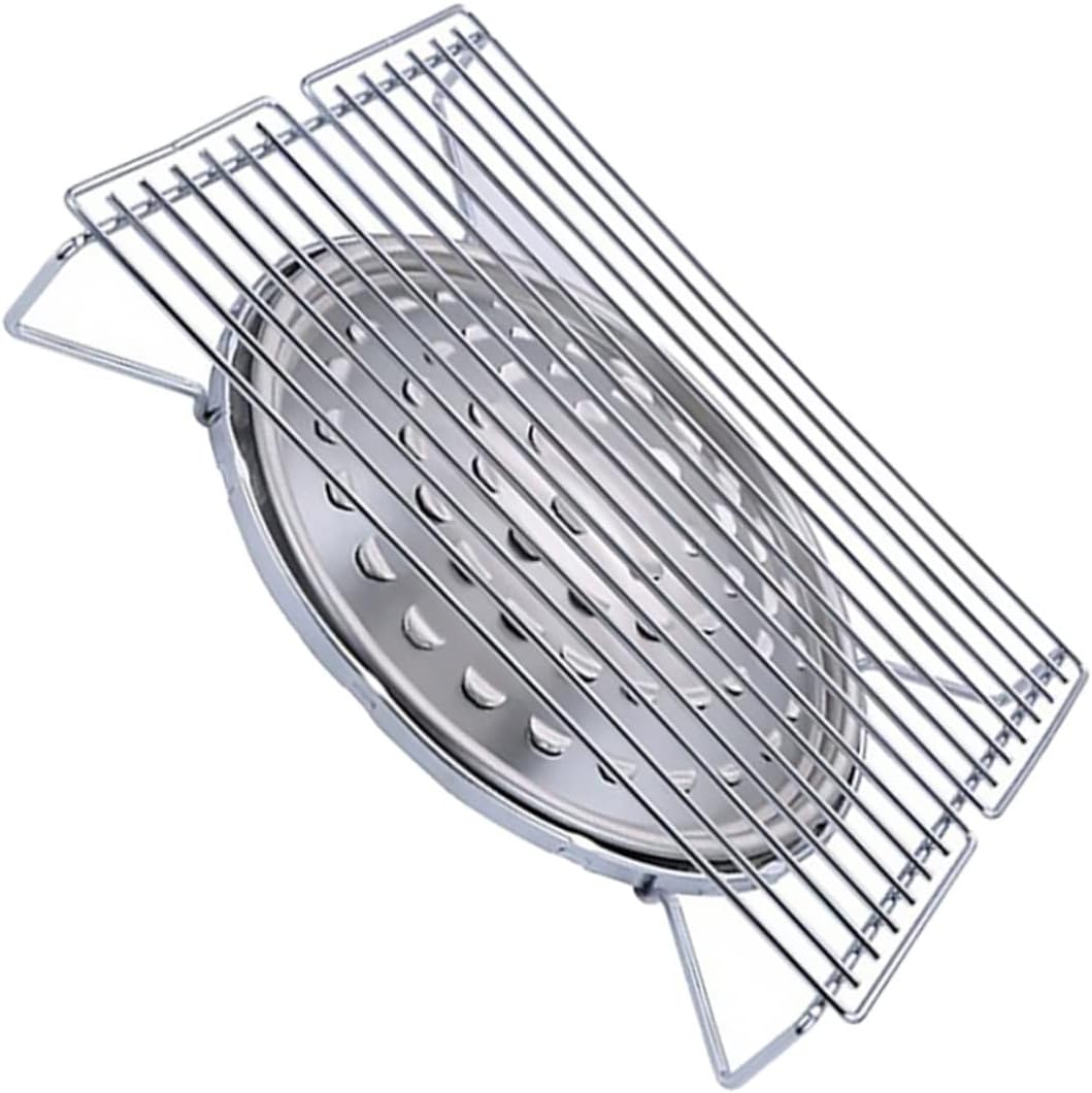 YARNOW 1pc Portable Stainless Steel Barbecue Grill Rack Outdoor Cooking Tool for Camping Picnics for Garden Bbqs Lightweight and Easy to Clean