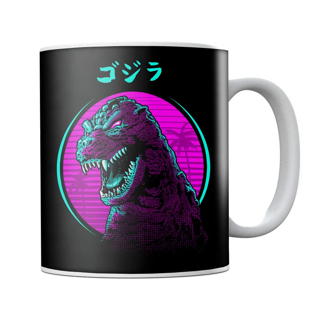 Retro Godzilla Face Mug