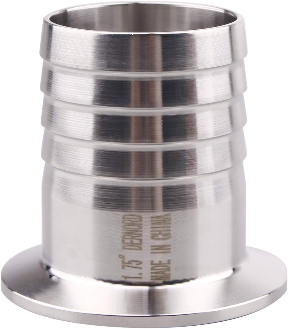 Goldpea 2" Tri Clamp to 2" Hose ID Barbed Adapter SUS304