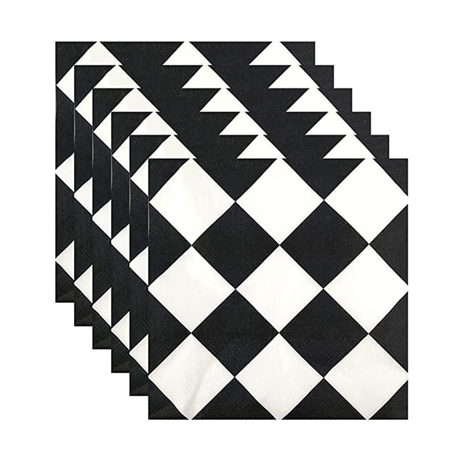 40pcs Black and White Checkered Party Napkins,Racing Car Party Napkins Racing Car Themed Party Supplies for Boys Girls Birthday,Racing Party,Picnic,Banquet,Birthday,Themed,Tea Party Table Decoration — image 1