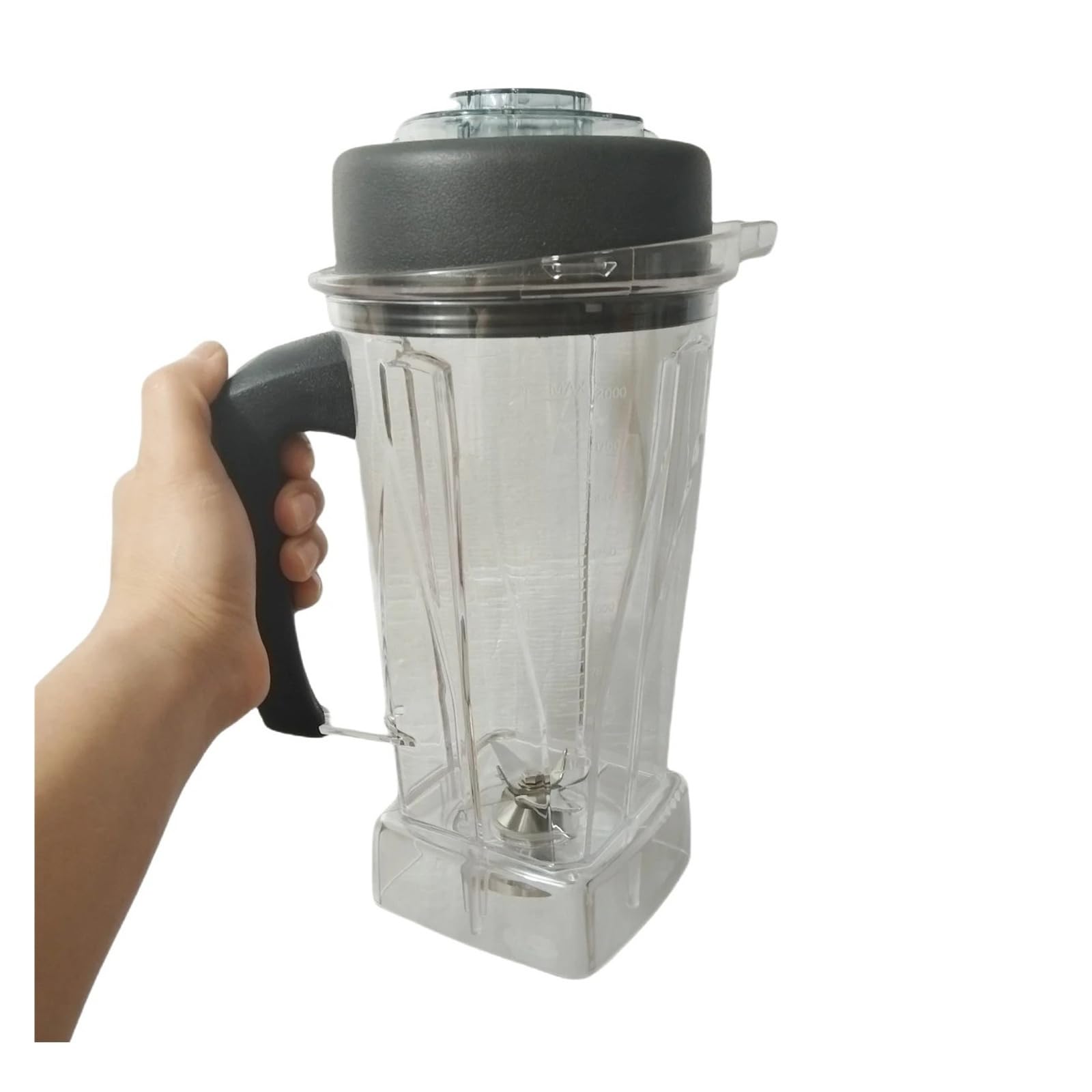 2L 64oz Exprimidor Licuadora Jarra Taza Tapa Hoja Piezas Reemplazo Contenedor Transparente, (Compatible For Vitamix)