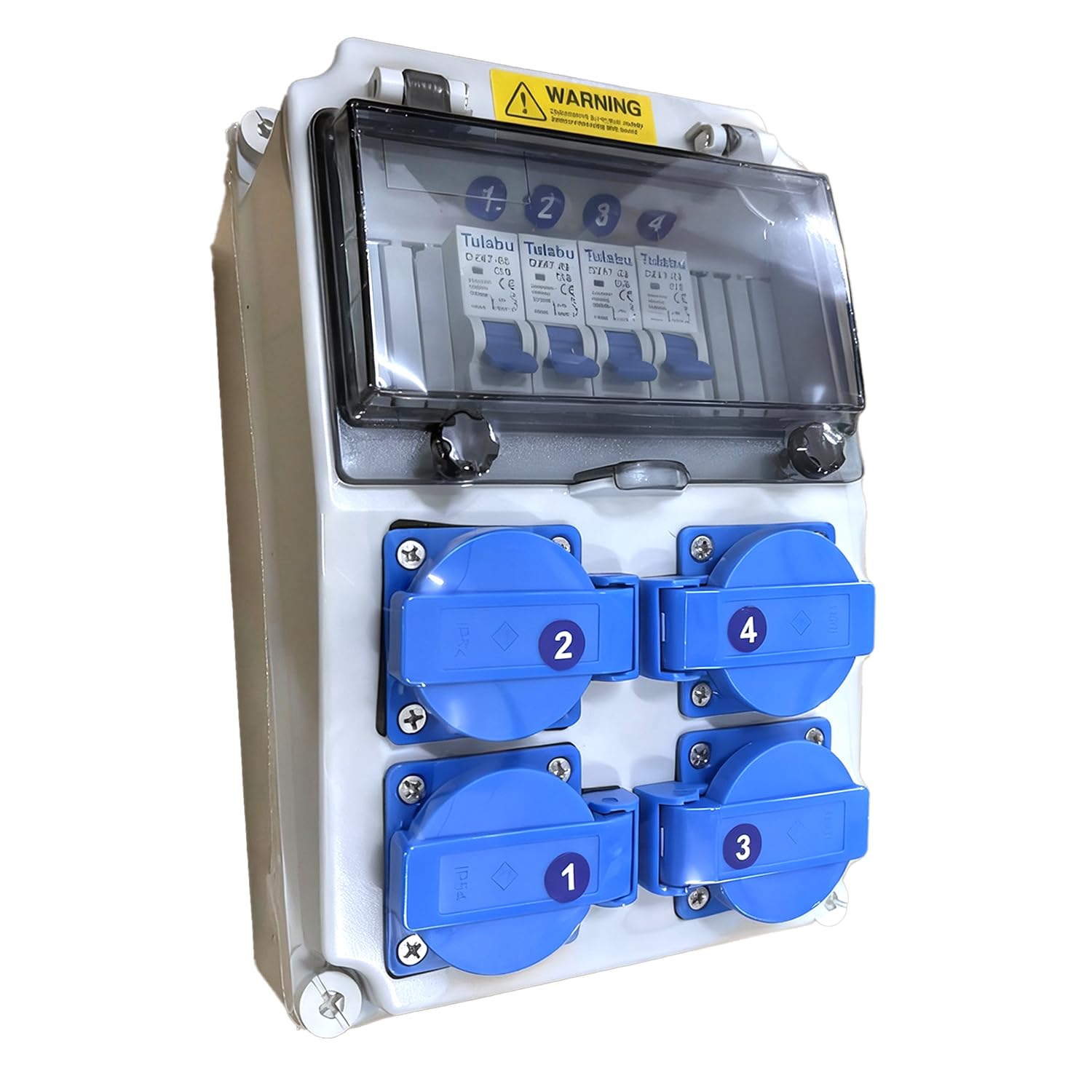 Quadro Elettrico Esterno 16A 230V, Quadro Elettrico Da Cantiere Con IP44, Quadro Elettrico Interno Da Parete, Quadri Elettrici Da Esterno Adatti Per Officine, Cantieri E Altro
