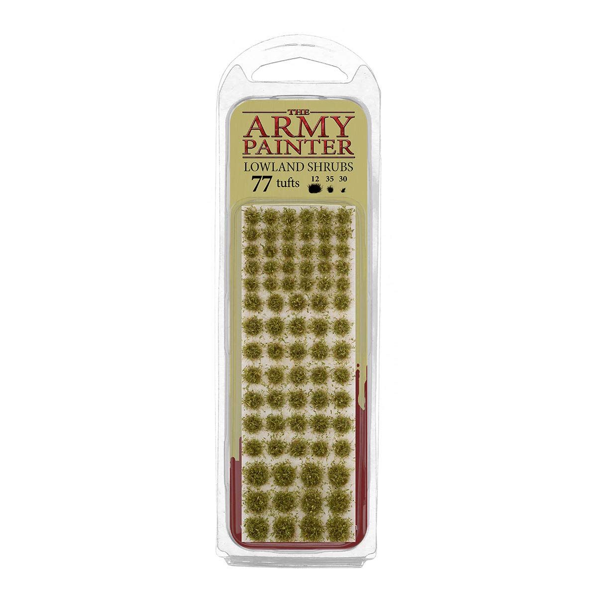 The Army Painter Lowland Shrubs, 77 Self Adhesive Static Grass Tufts in 3 Sizes, for Model Bases, Terrain Scenics, Miniature Bases and Diorama Base, Green Grass Tufts for Gaming Bases