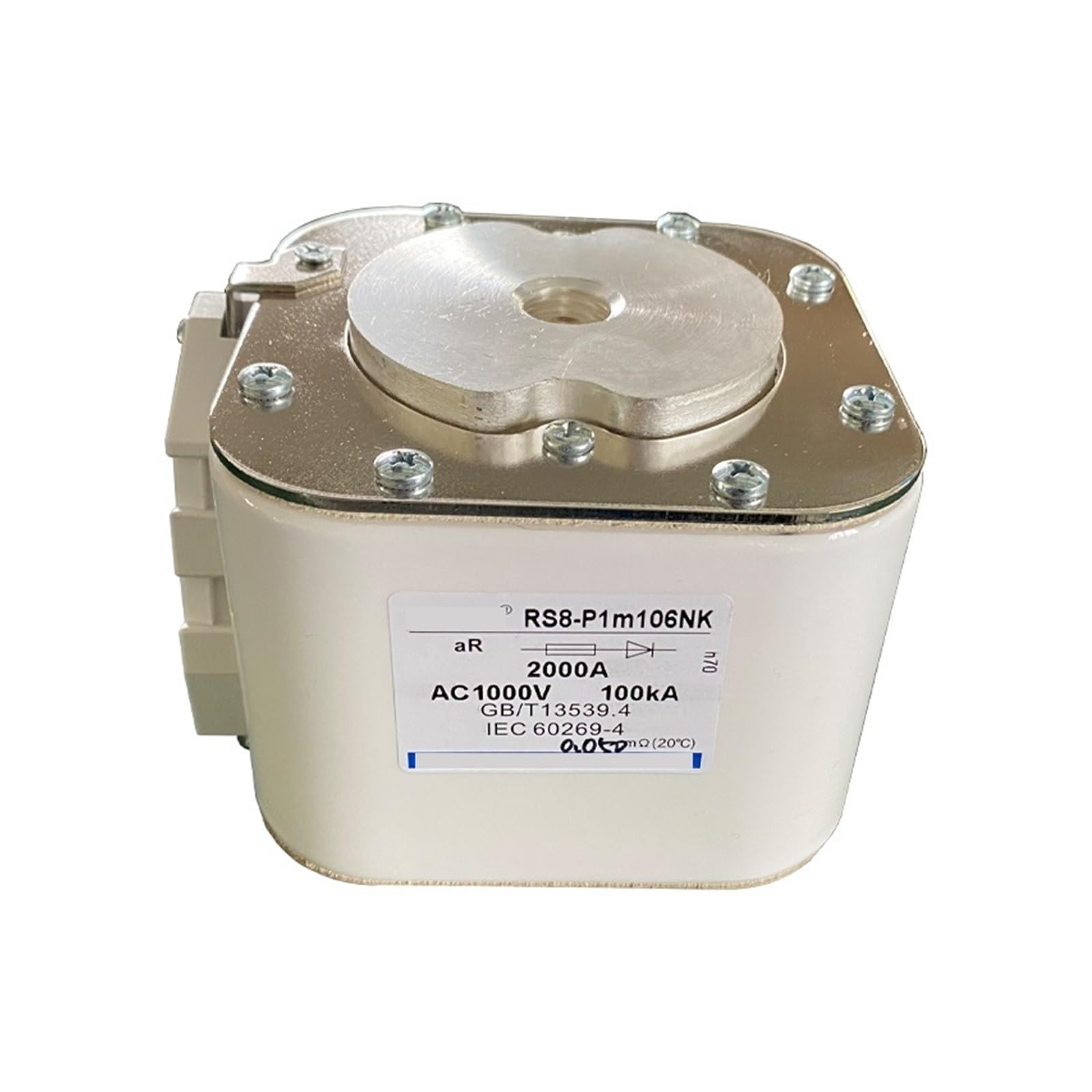 Fusible rapide RS8-P1m106NK pour forte puissance 1000V de 1200A à 2200A