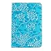 Fulland PU Leather 360 Rotating Stand Case for Samsung Tab A 8.0 - Blue Flower