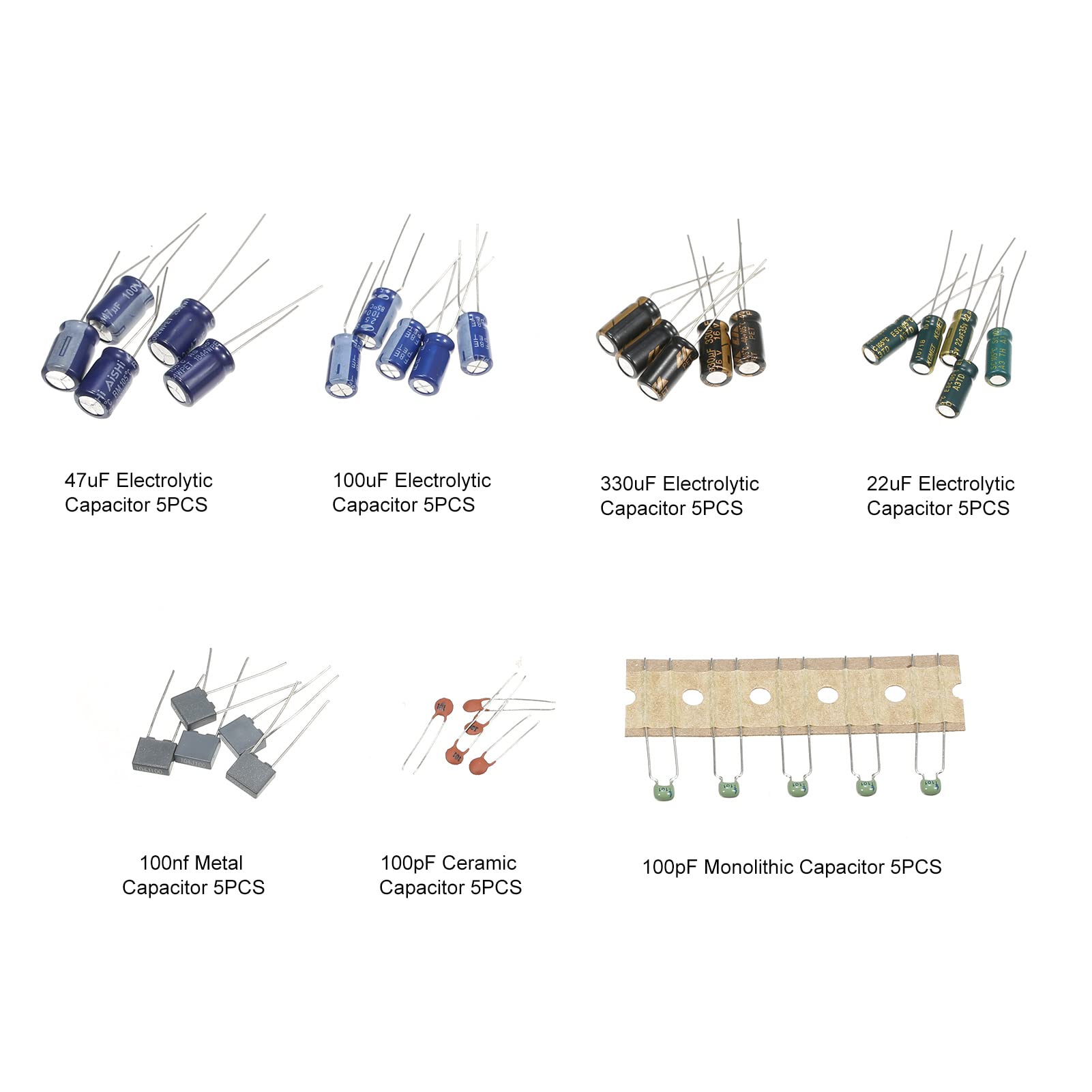 Zestaw do zabawy z elektroniką z płytką prototypową z 830 otworami, przewodami połączeniowymi, rezystorami, kondensatorami, diodami LED, potencjometrem, modułem zasilania, walizką