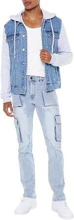 Forever 21 Mens Removable Cargo Pocket Jeans
