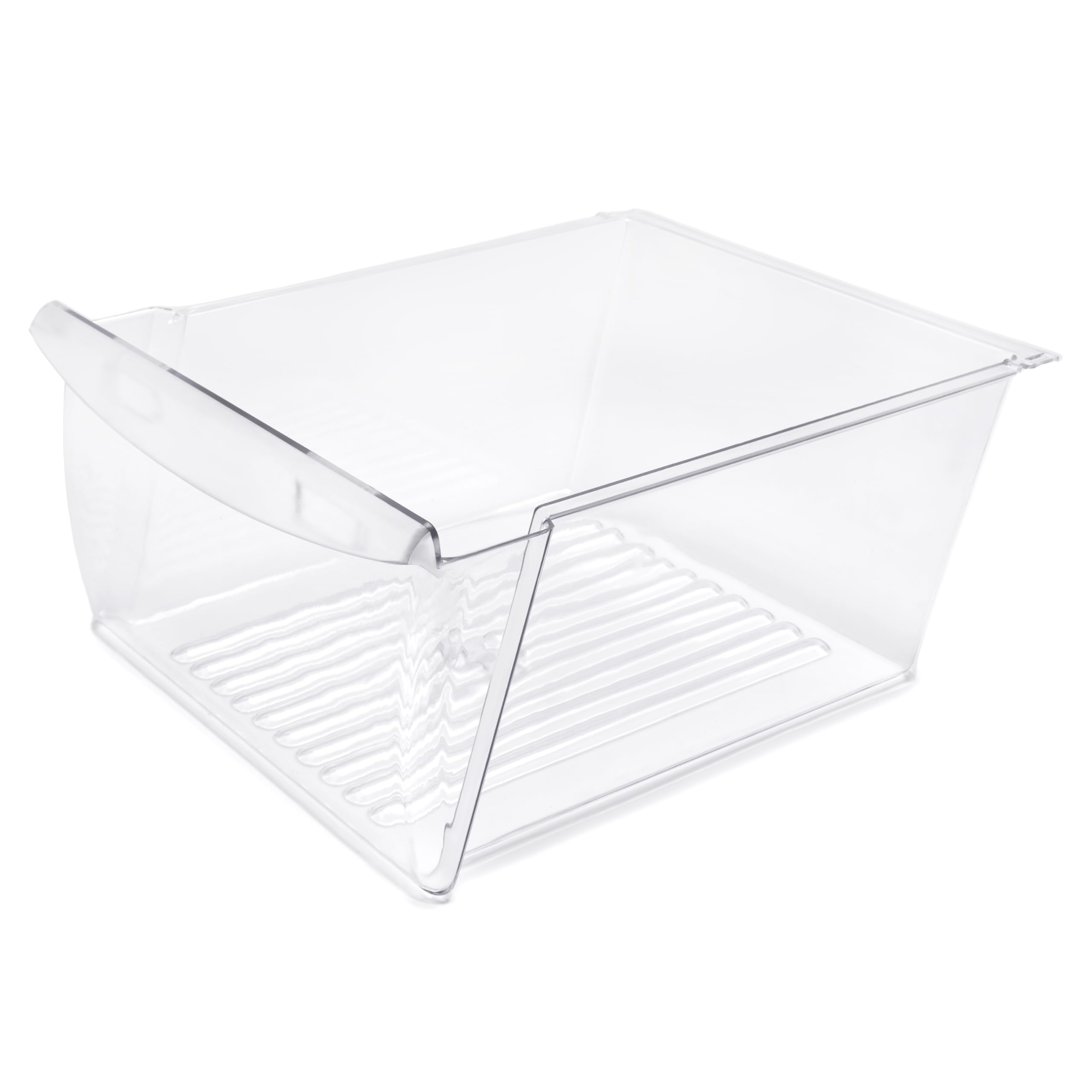 KUAFU 240351061 - Cajón para sartén compatible con Frigidaire para refrigerador, congelador AP4424911 240351005 240351062, plástico (PC), solo repuesto transparente
