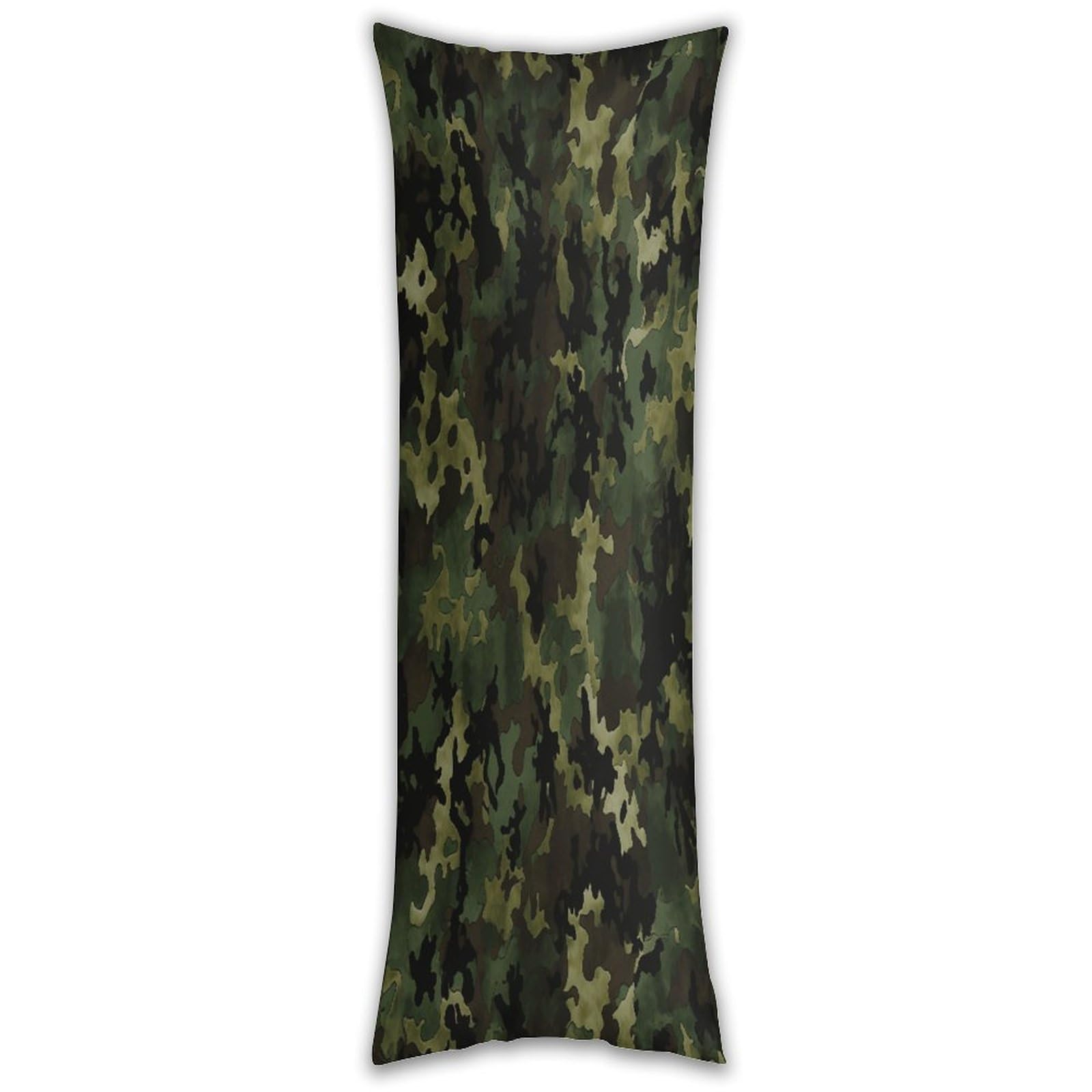 Camouflage Pattern Pillow Cases Breathable Vertical Long Pillowcase Body Pillowcase with Hidden Zipper Closure Soft and Cozy Pillow Cover 20x54 Inches for Bedroom Couch