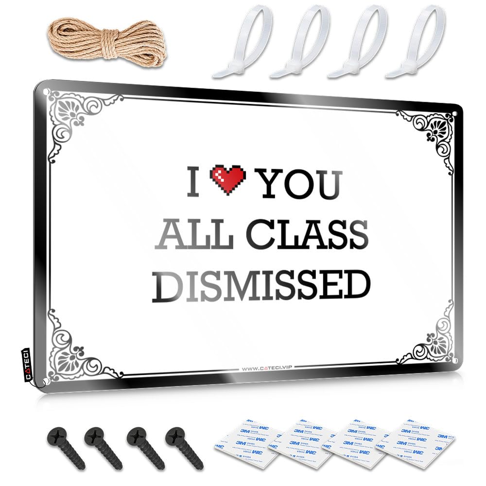 I Love You All Class Dismissed Decorative Beer Decor - Decoration Soft Bath Hanging Wall Decor(30X40CM)