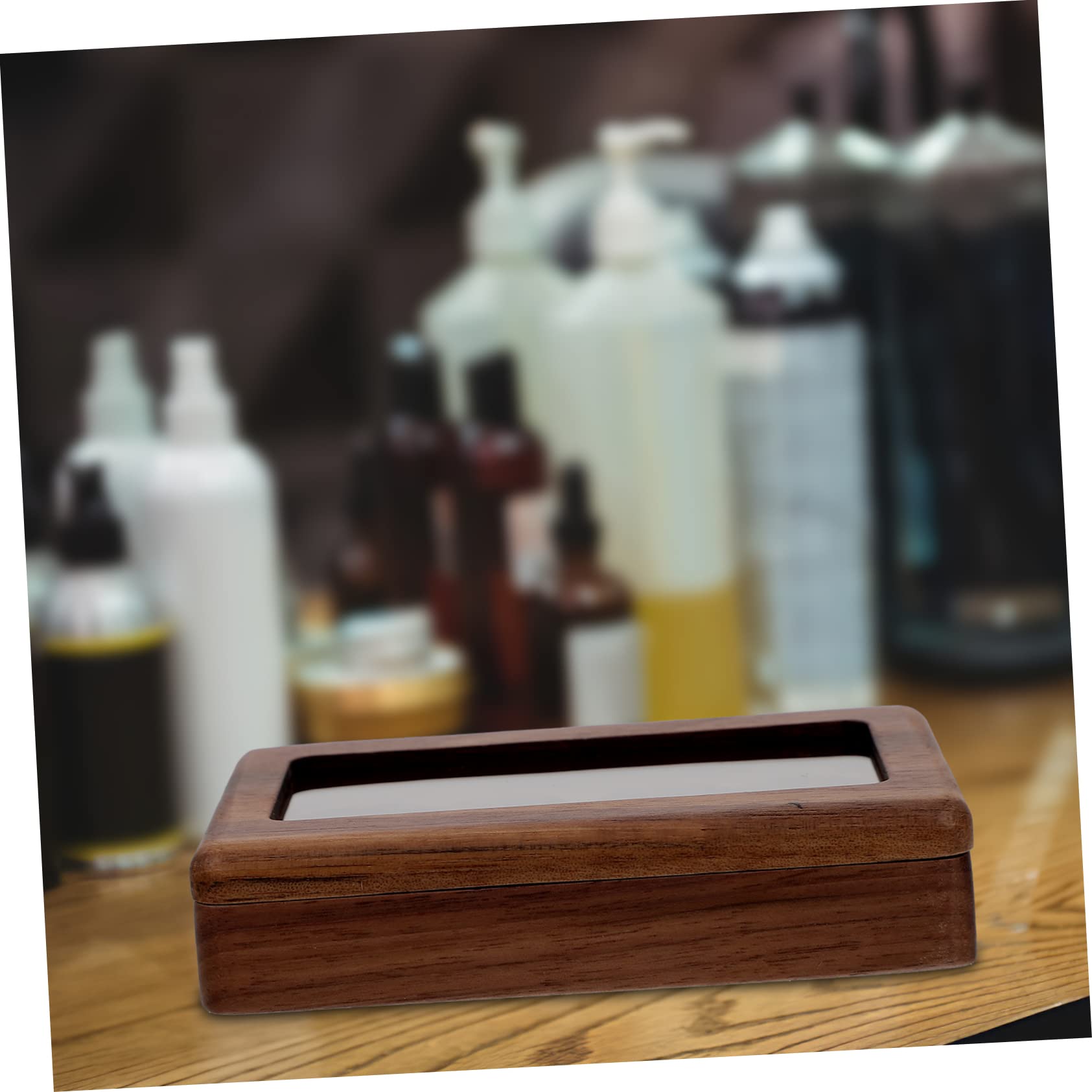 ABOOFAN Caja De 3 Piezas Caja Para Presentación De Joyas Almohada Para Anillo De Boda Cestas De Madera Para Soporte Para Anillos De Boda Para Ceremonia Vitrina De Baratijas