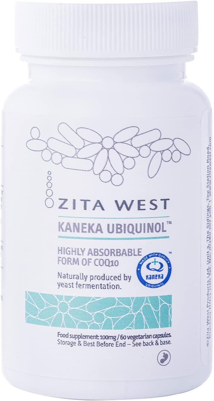 Zita West CoQ10 Ubiquinol Kaneka Ubiquinol 100mg Q10 Coenzyme for