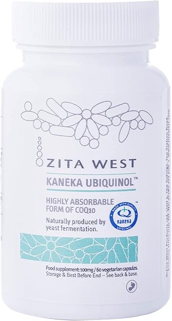 Zita West Kaneka Ubiquinol - Highly Absorbable Coenzyme Q10 Supplement for Men and Women Trying to Naturally Conceive or Going Through IVF, 60 Vegetarian Gel Capsules