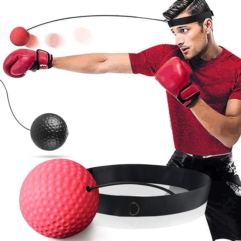 Nesloonp Boxing Reflex Ball Set - Punch Boxing Ball with Headband for Improved Impact Accuracy, Speed Training for Training, Improved Hand-eye Coordination and Fitness
