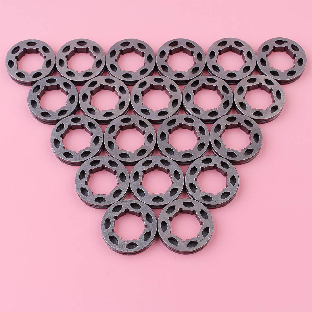 Lote de 20 piñones for Motosierra 028, 034, 029, 036, 039, MS290, MS310, MS360, MS390, Paso de 3/8", 7 Dientes, Estriado pequeño de 19 mm.