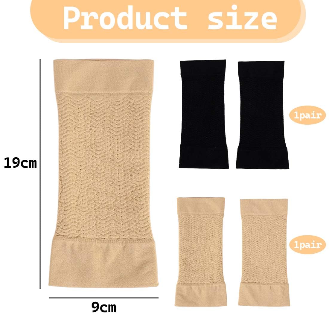2 Paar Tattoo Abdeckung Unterarm Bandage,Tattoo Schutz Arm Oberarm Bandage atmungsaktive und antibakterielle, Mikrofaser-Armschutzmanschetten für Damen und Herren(Hautfarbe + Schwarz)