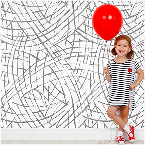 SUNBABY Peel and Stick Wallpaper Removable:Abstract Self-Adhesive Wallpaper Grey Cat Paw Pattern Decorative Wallpaper(17.7’’ * 78.7’’) SUNBABY Peel and Stick Wallpaper Removable:Abstract Self-Adhesive Wallpaper Grey Cat Paw Pattern Decorative Wallpaper(17.7’’ * 78.7’’)