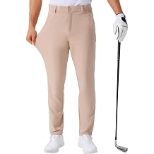 Men's Golf Pants 30"/32"/34" Inseam Lightweight Stretch Work Dress Pants