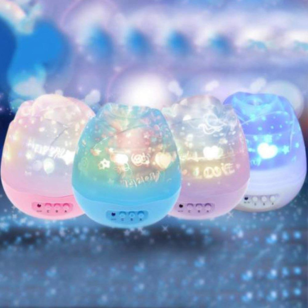 Yanghao Proyector De Estrellas Luz De La Noche, Recargable Bebé Cielo Estrellado LED Romántico De La Lámpara del Proyector Ligero del USB Y Los Niños La Noche del Regalo De Los Niños De La Lámpara