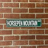Georgia Mountains Pick Your Mountain Compatible/Replacement for Horsepen Mountain United States Mountain Aluminum Metal Tin Street Sign Style Home Decor For Man Cave Poker Tavern Game Room