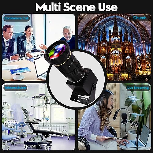 ELP HDMI 4K USB Camera for Live Streaming 10X Variable Focus PC Webcam USB HDMI Simultaneous Output Video Conferencing Close up Zoom in and Out Web Cam for Online Teaching Training - Image 6