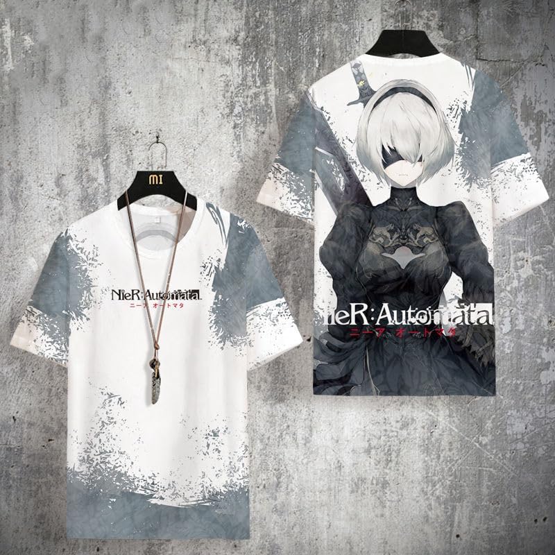 Amazon.co.jp: [ヨリ] NieR ニーアオートマタ 2B Tシャツ 半袖 ヨルハ 